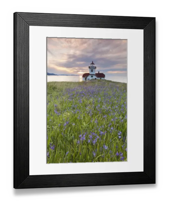Framed Print : USA, Washington, San Juan Islands. Sunset on Patos Island Lighthouse Framed Print : USA, Washington, San Juan Islands. Sunset on Patos Island Lighthouse