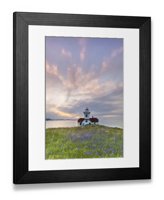Framed Print : USA, Washington, San Juan Islands. Sunset on Patos Island Lighthouse Framed Print : USA, Washington, San Juan Islands. Sunset on Patos Island Lighthouse