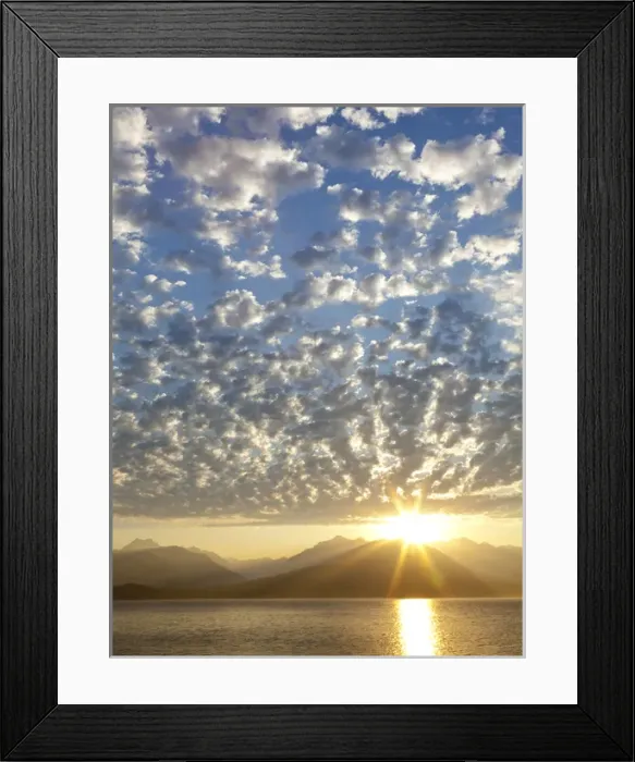 Framed Print : USA, Washington, Seabeck. Sunset on the Olympic Mountains and Hood Canal. Credit as Framed Print : USA, Washington, Seabeck. Sunset on the Olympic Mountains and Hood Canal. Credit as