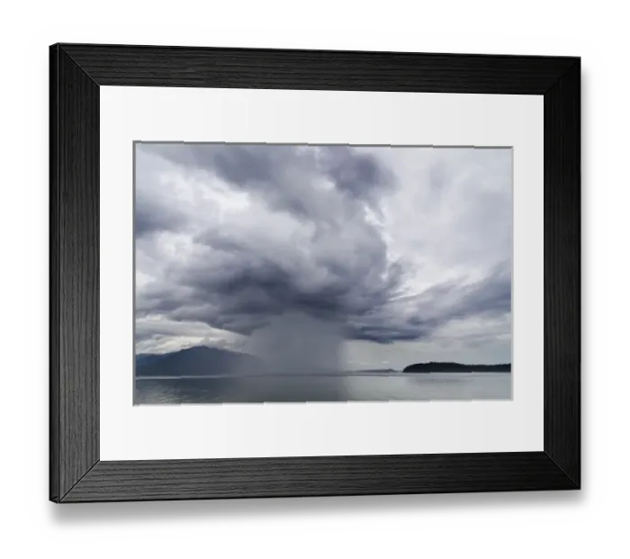 Framed Print : USA, Washington, Seabeck. Rainstorm over Hood Canal Framed Print : USA, Washington, Seabeck. Rainstorm over Hood Canal