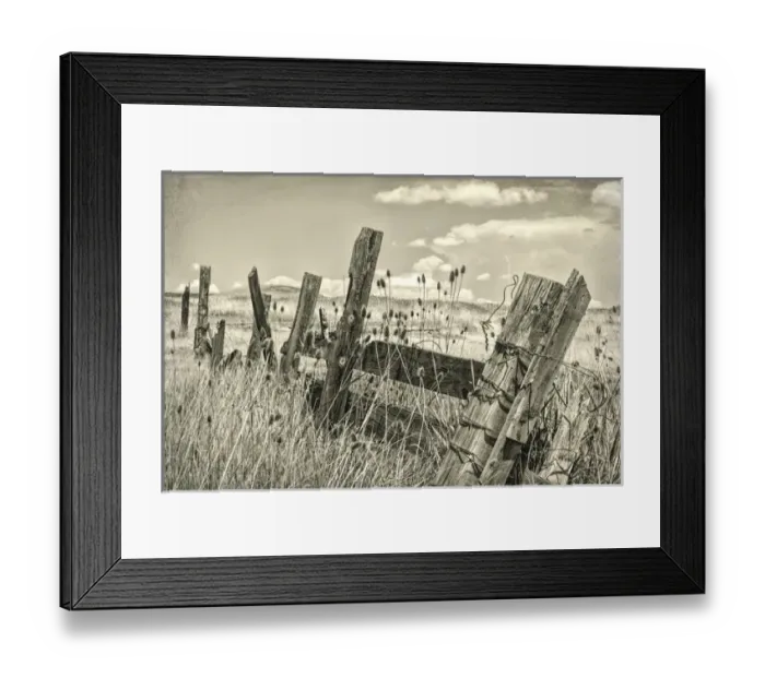 Framed Print : USA, Washington, Palouse Hills. Old wooden fence Framed Print : USA, Washington, Palouse Hills. Old wooden fence