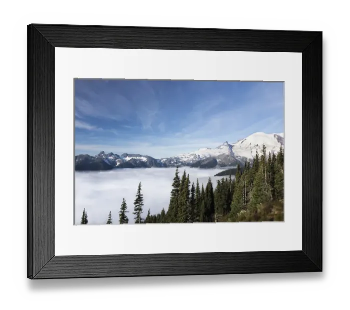 Framed Print : USA, Washington, Mount Rainier National Park. Landscape from Sunrise Point. Credit as Framed Print : USA, Washington, Mount Rainier National Park. Landscape from Sunrise Point. Credit as
