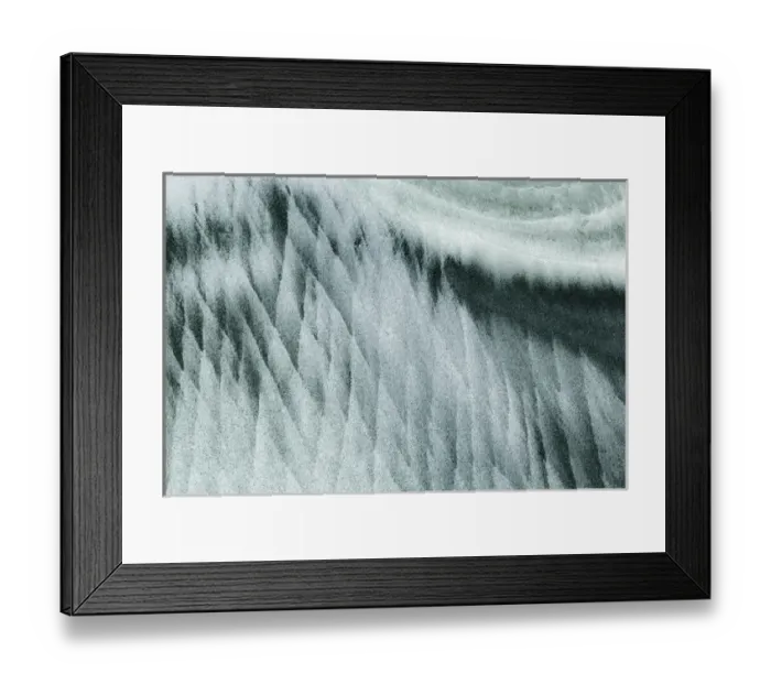 Framed Print : USA, Oregon, Devils Punchbowl State Natural Area. Abstract patterns in beach sand