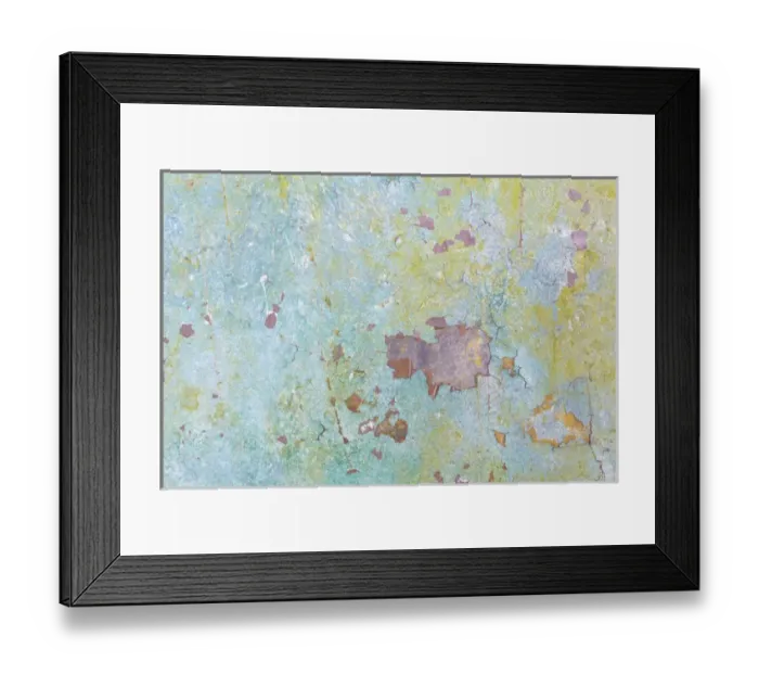 Framed Print : USA, Washington, Fort Hayden. Abstract details of painted wall