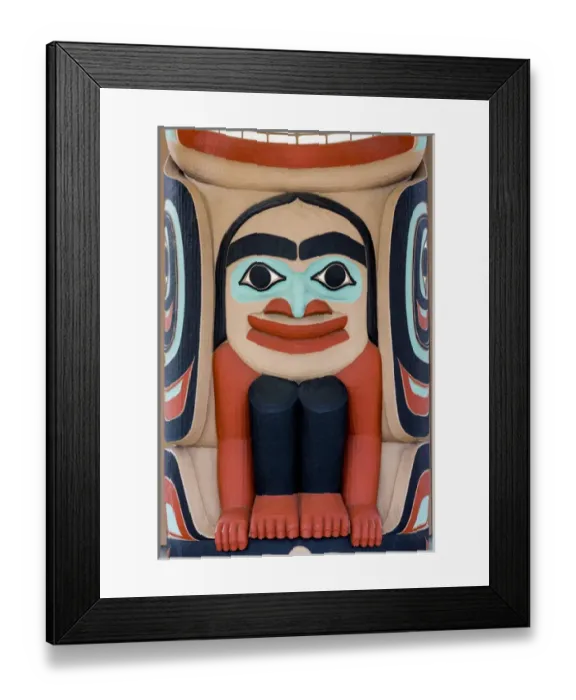 Framed Print : USA, Washington, Jamestown. Totem art. (PR) Credit as: Don Paulson / Jaynes Gallery Framed Print : USA, Washington, Jamestown. Totem art. (PR) Credit as: Don Paulson / Jaynes Gallery