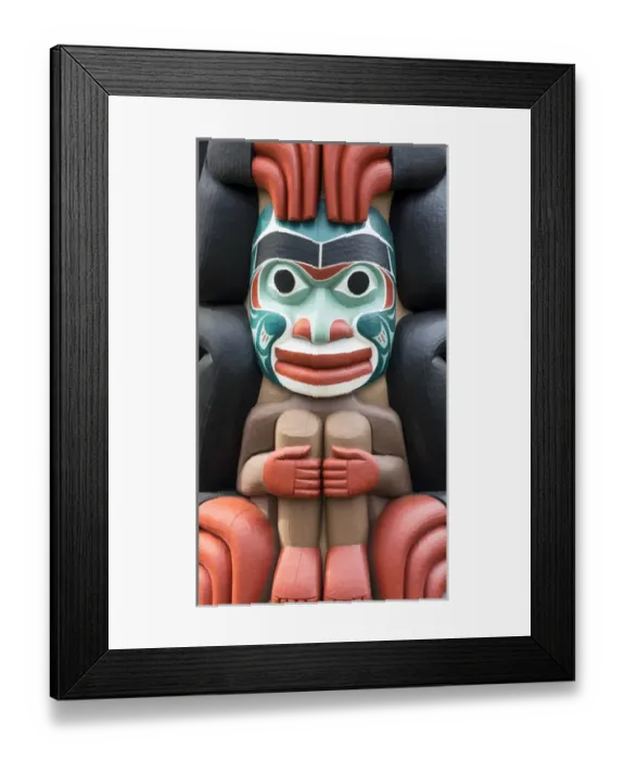 Framed Print : USA, Washington, Jamestown. Totem art. (PR) Credit as: Don Paulson / Jaynes Gallery Framed Print : USA, Washington, Jamestown. Totem art. (PR) Credit as: Don Paulson / Jaynes Gallery