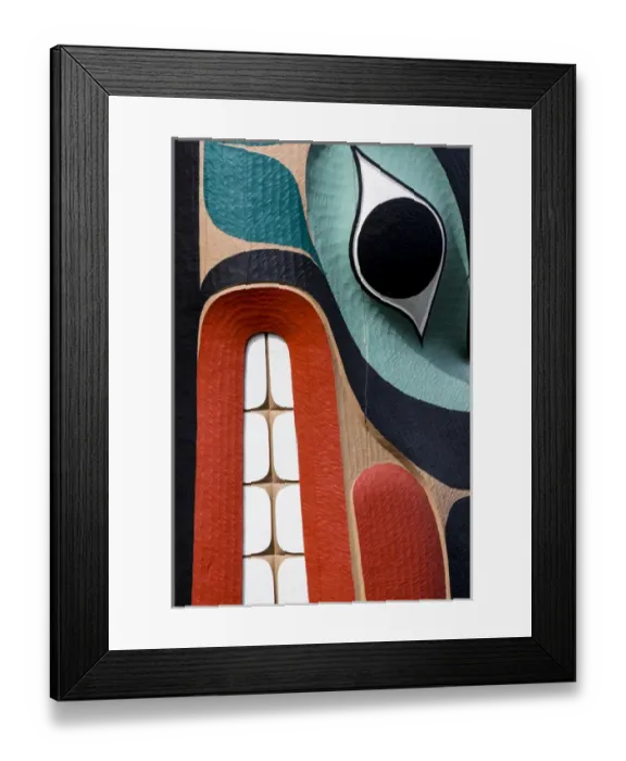 Framed Print : USA, Washington, Jamestown. Totem art. (PR) Credit as: Don Paulson / Jaynes Gallery Framed Print : USA, Washington, Jamestown. Totem art. (PR) Credit as: Don Paulson / Jaynes Gallery