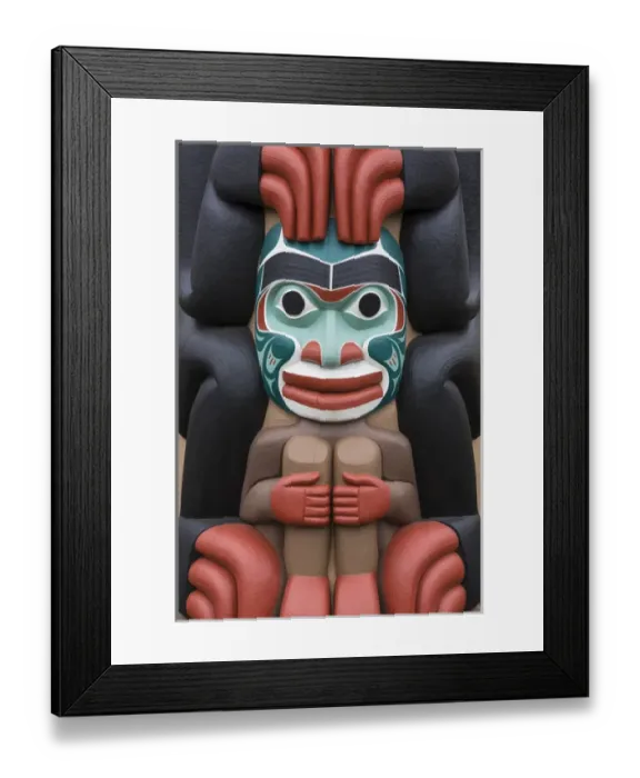 Framed Print : USA, Washington, Jamestown. Totem art. (PR) Credit as: Don Paulson / Jaynes Gallery Framed Print : USA, Washington, Jamestown. Totem art. (PR) Credit as: Don Paulson / Jaynes Gallery