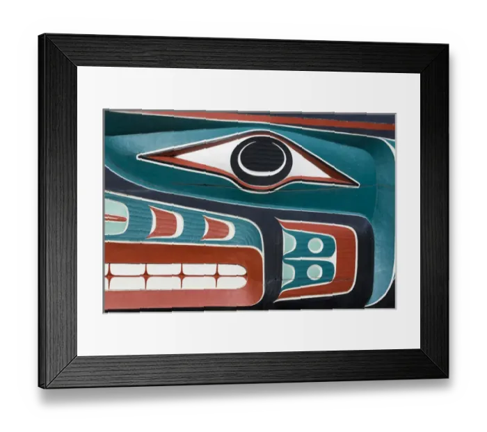 Framed Print : USA, Washington, Jamestown. Totem art. (PR) Credit as: Don Paulson / Jaynes Gallery Framed Print : USA, Washington, Jamestown. Totem art. (PR) Credit as: Don Paulson / Jaynes Gallery