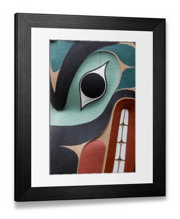 Framed Print : USA, Washington, Jamestown. Totem art. (PR) Credit as: Don Paulson / Jaynes Gallery Framed Print : USA, Washington, Jamestown. Totem art. (PR) Credit as: Don Paulson / Jaynes Gallery
