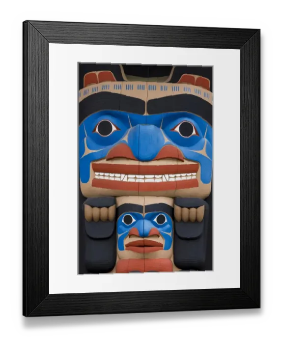 Framed Print : USA, Washington, Jamestown. Totem art. (PR) Credit as: Don Paulson / Jaynes Gallery Framed Print : USA, Washington, Jamestown. Totem art. (PR) Credit as: Don Paulson / Jaynes Gallery