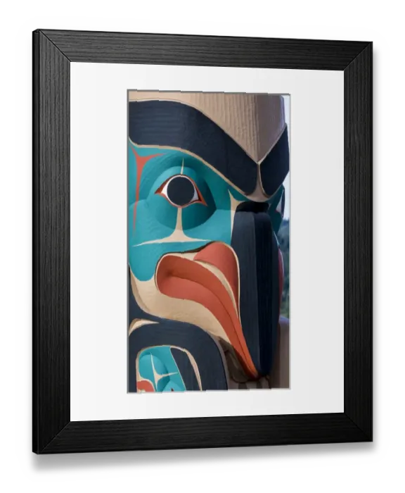 Framed Print : USA, Washington, Jamestown. Totem art. (PR) Credit as: Don Paulson  /  Jaynes Gallery