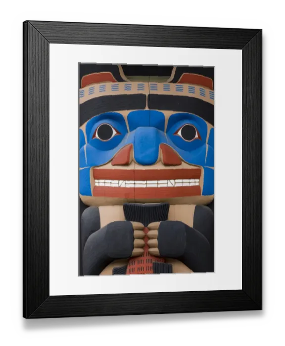 Framed Print : USA, Washington, Jamestown. Totem art. (PR) Credit as: Don Paulson / Jaynes Gallery Framed Print : USA, Washington, Jamestown. Totem art. (PR) Credit as: Don Paulson / Jaynes Gallery