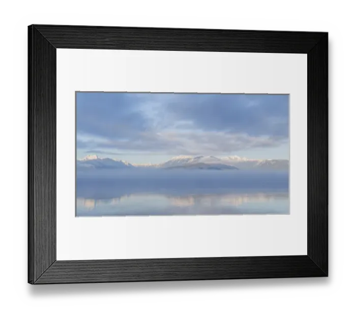 Framed Print : USA, Washington, Hood Canal. Winter sunrise mirrored in Hood Canal Framed Print : USA, Washington, Hood Canal. Winter sunrise mirrored in Hood Canal