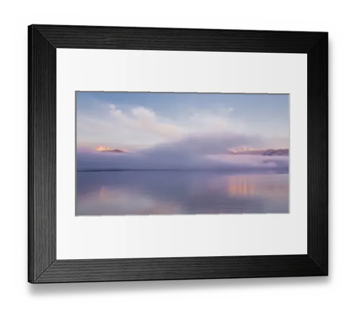 Framed Print : USA, Washington, Seabeck. Foggy sunrise over Hood Canal Framed Print : USA, Washington, Seabeck. Foggy sunrise over Hood Canal