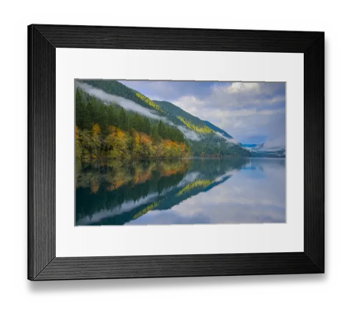 Framed Print : USA, Washington, Olympic National Park. Crescent Lake landscape Framed Print : USA, Washington, Olympic National Park. Crescent Lake landscape