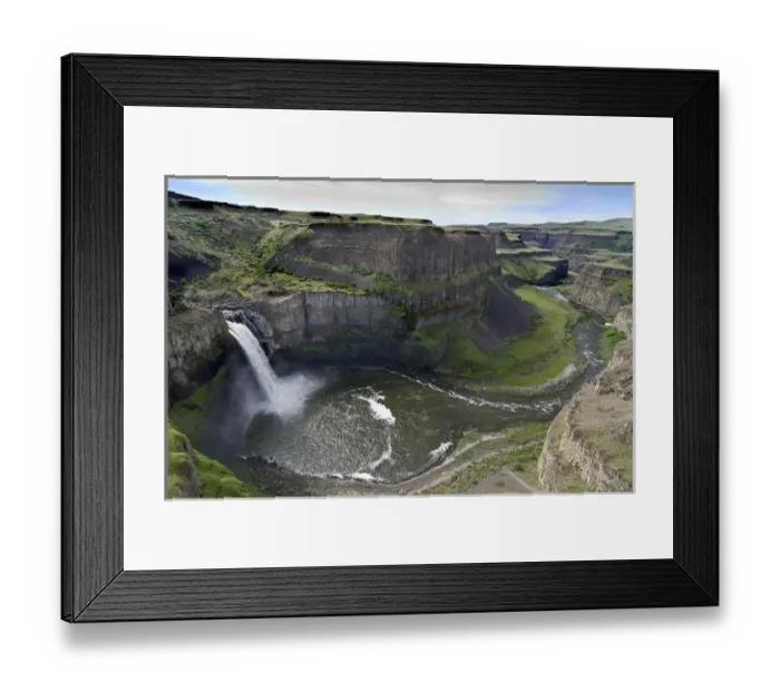 Framed Print : USA, WA, Palouse Falls State Park. Palouse River drops 198 feet at Palouse Falls Framed Print : USA, WA, Palouse Falls State Park. Palouse River drops 198 feet at Palouse Falls