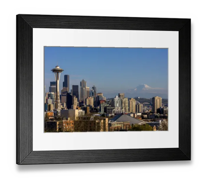 Framed Print : City skyline from Kerry Park in downtown Seattle, Washington, USA Framed Print : City skyline from Kerry Park in downtown Seattle, Washington, USA