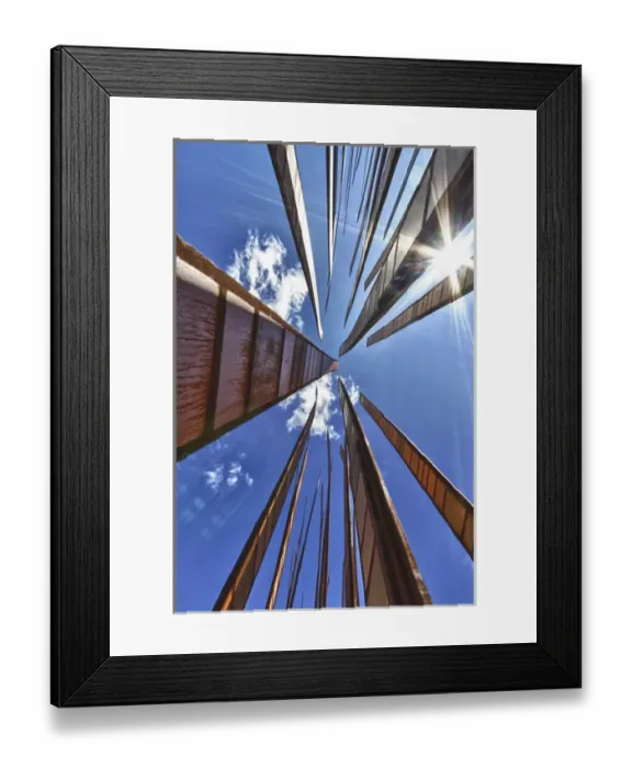 Framed Print : USA, Washington, Seattle. The Grass Blades, a public art installation Framed Print : USA, Washington, Seattle. The Grass Blades, a public art installation