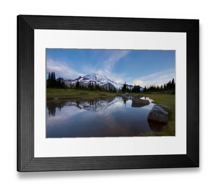 Framed Print : USA, Washington State, Mt. Rainier National Park
