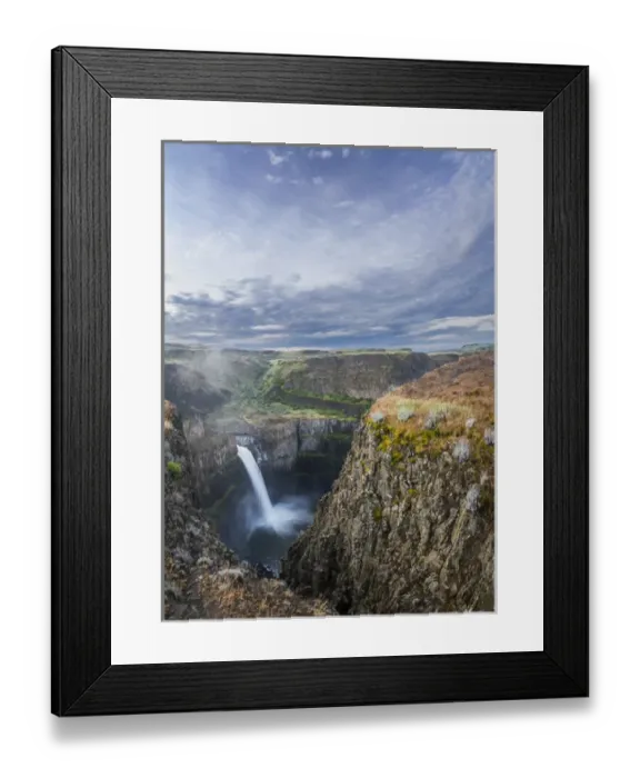 Framed Print : USA. Washington State. Palouse Falls in the spring, at Palouse Falls State Park Framed Print : USA. Washington State. Palouse Falls in the spring, at Palouse Falls State Park