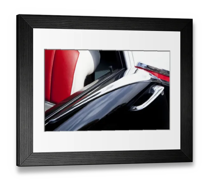 Framed Print : United States, Washington, Kirkland, car detail at classic car show