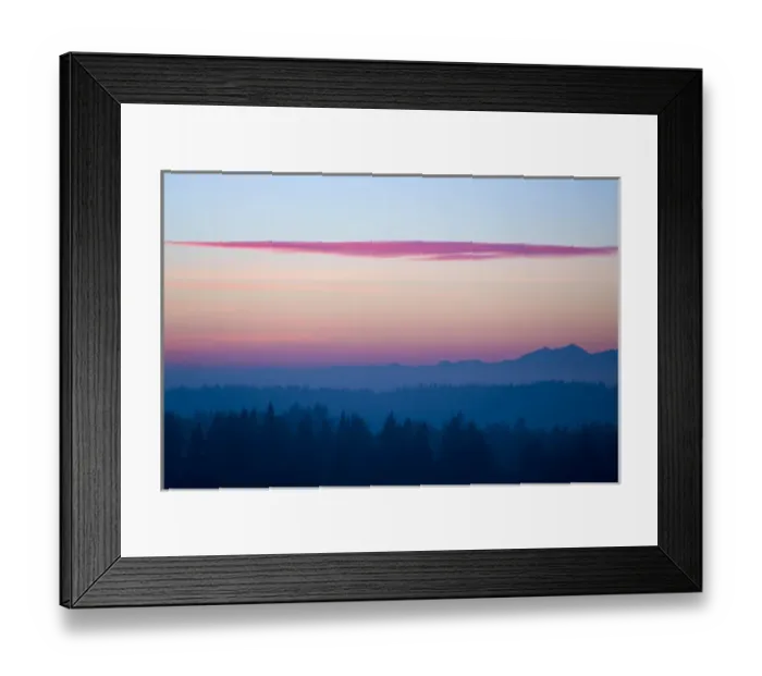 Framed Print : North America, United States, Washington, Seattle, Olympic Mountains viewed Framed Print : North America, United States, Washington, Seattle, Olympic Mountains viewed