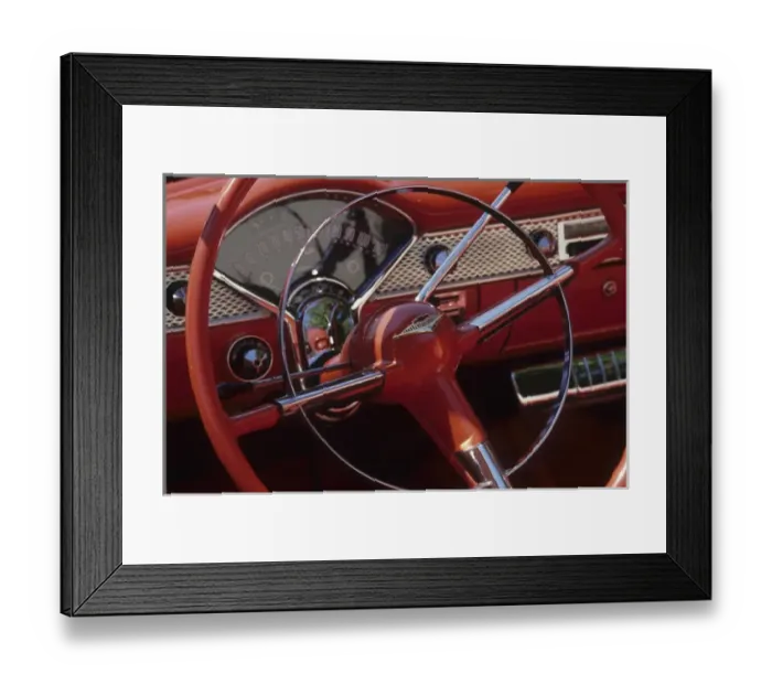 Framed Print : United States, Washington, Kirkland, Chevrolet dashboard at classic car show Framed Print : United States, Washington, Kirkland, Chevrolet dashboard at classic car show
