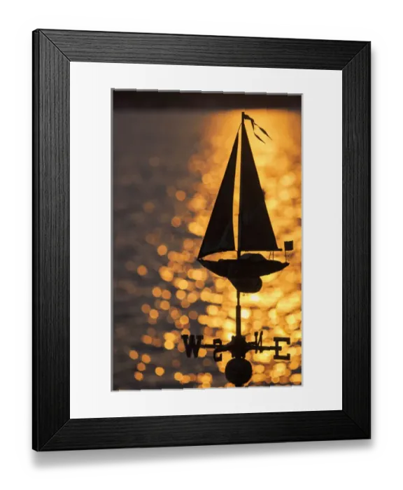 Framed Print : North America, United States, Washington, Kirkland, sailboat weathervane and sparkling Framed Print : North America, United States, Washington, Kirkland, sailboat weathervane and sparkling