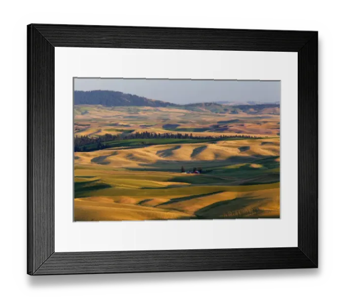 Framed Print : WA, Whitman County, Palouse Farmland, view from Steptoe Butte Framed Print : WA, Whitman County, Palouse Farmland, view from Steptoe Butte