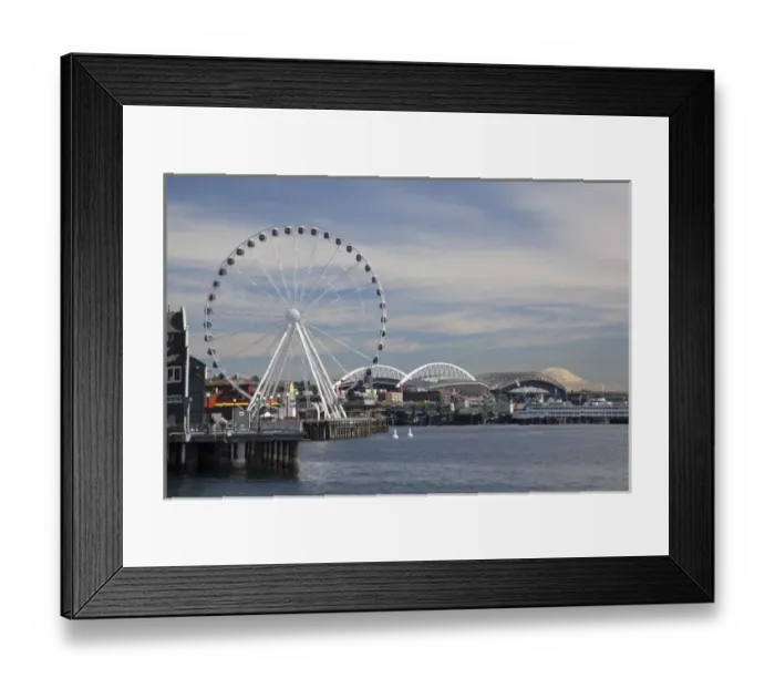 Framed Print : WA, Seattle, The Seattle Great Wheel, at Pier 57 on the waterfront Framed Print : WA, Seattle, The Seattle Great Wheel, at Pier 57 on the waterfront