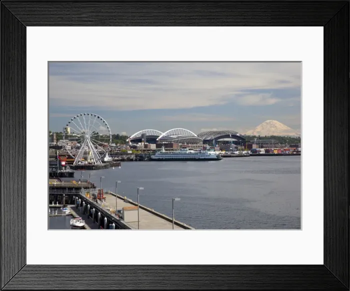 Framed Print : WA, Seattle, The Seattle Great Wheel, at Pier 57 on the waterfront Framed Print : WA, Seattle, The Seattle Great Wheel, at Pier 57 on the waterfront
