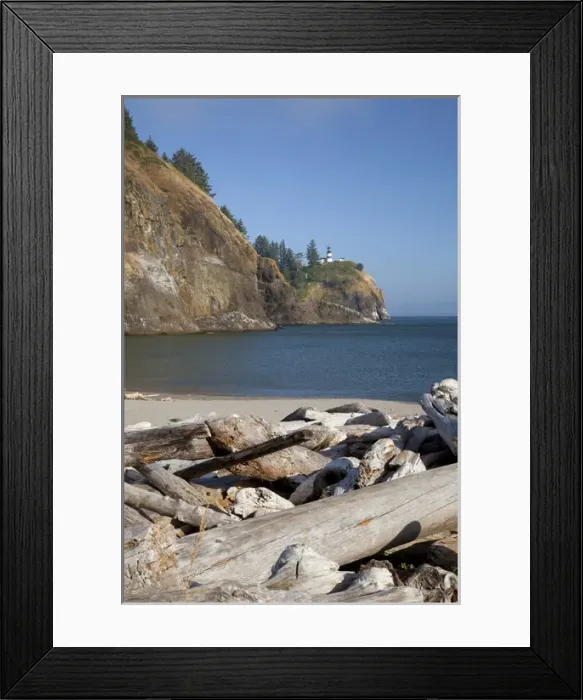 Framed Print : WA, Cape Disappointment State Park, Cape Disappointment lighthouse; built 1856 Framed Print : WA, Cape Disappointment State Park, Cape Disappointment lighthouse; built 1856