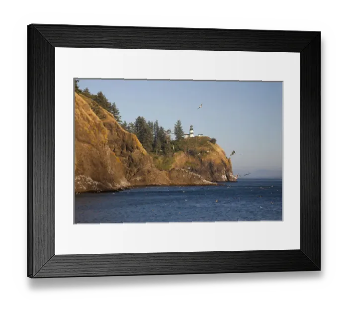 Framed Print : WA, Cape Disappointment State Park, Cape Disappointment lighthouse; built 1856 Framed Print : WA, Cape Disappointment State Park, Cape Disappointment lighthouse; built 1856