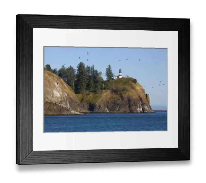 Framed Print : WA, Cape Disappointment State Park, Cape Disappointment lighthouse; built 1856 Framed Print : WA, Cape Disappointment State Park, Cape Disappointment lighthouse; built 1856