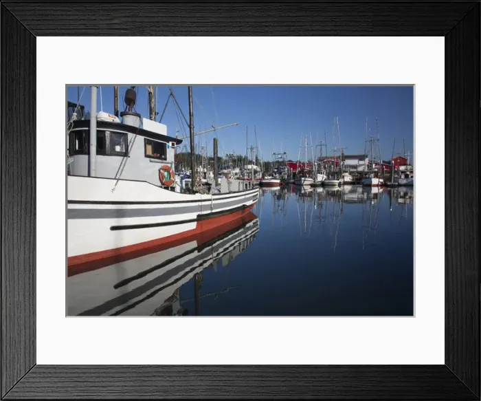 Framed Print : WA, Ilwaco, fishing boats and cannery at Port of Ilwaco Framed Print : WA, Ilwaco, fishing boats and cannery at Port of Ilwaco