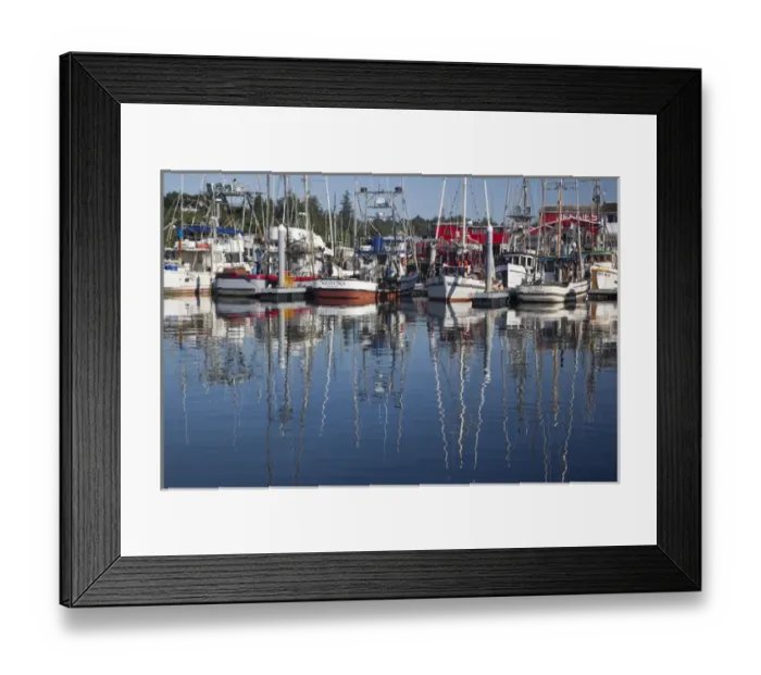 Framed Print : WA, Ilwaco, fishing boats and cannery at Port of Ilwaco Framed Print : WA, Ilwaco, fishing boats and cannery at Port of Ilwaco