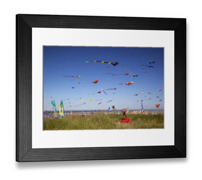 Framed Print : WA, Long Beach, International Kite Festival, Colorful kites Framed Print : WA, Long Beach, International Kite Festival, Colorful kites