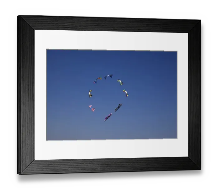 Framed Print : WA, Long Beach, International Kite Festival, Quad line stunt kites Framed Print : WA, Long Beach, International Kite Festival, Quad line stunt kites