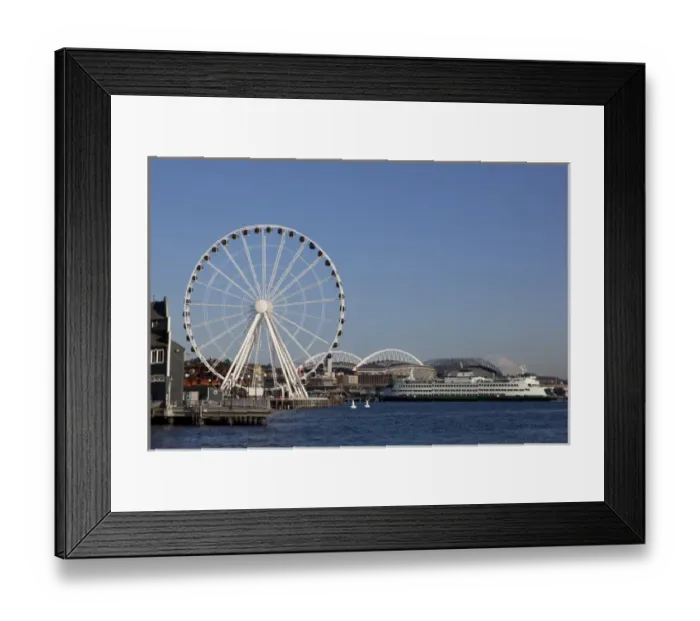 Framed Print : WA, Seattle, The Seattle Great Wheel, at Pier 57 on the waterfront Framed Print : WA, Seattle, The Seattle Great Wheel, at Pier 57 on the waterfront