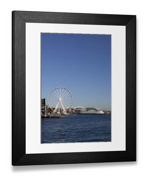 Framed Print : WA, Seattle, The Seattle Great Wheel, at Pier 57 on the waterfront Framed Print : WA, Seattle, The Seattle Great Wheel, at Pier 57 on the waterfront