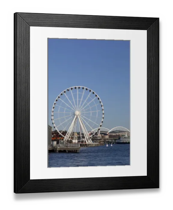 Framed Print : WA, Seattle, The Seattle Great Wheel, at Pier 57 on the waterfront Framed Print : WA, Seattle, The Seattle Great Wheel, at Pier 57 on the waterfront