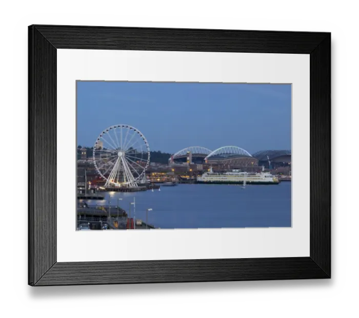 Framed Print : WA, Seattle, The Seattle Great Wheel, at Pier 57 on the waterfront Framed Print : WA, Seattle, The Seattle Great Wheel, at Pier 57 on the waterfront