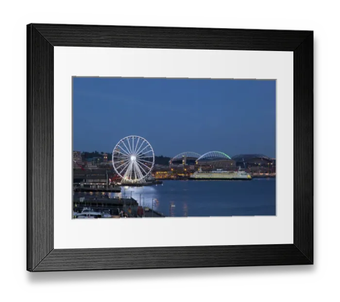Framed Print : WA, Seattle, The Seattle Great Wheel, at Pier 57 on the waterfront Framed Print : WA, Seattle, The Seattle Great Wheel, at Pier 57 on the waterfront