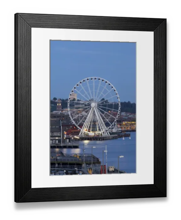 Framed Print : WA, Seattle, The Seattle Great Wheel, at Pier 57 on the waterfront Framed Print : WA, Seattle, The Seattle Great Wheel, at Pier 57 on the waterfront