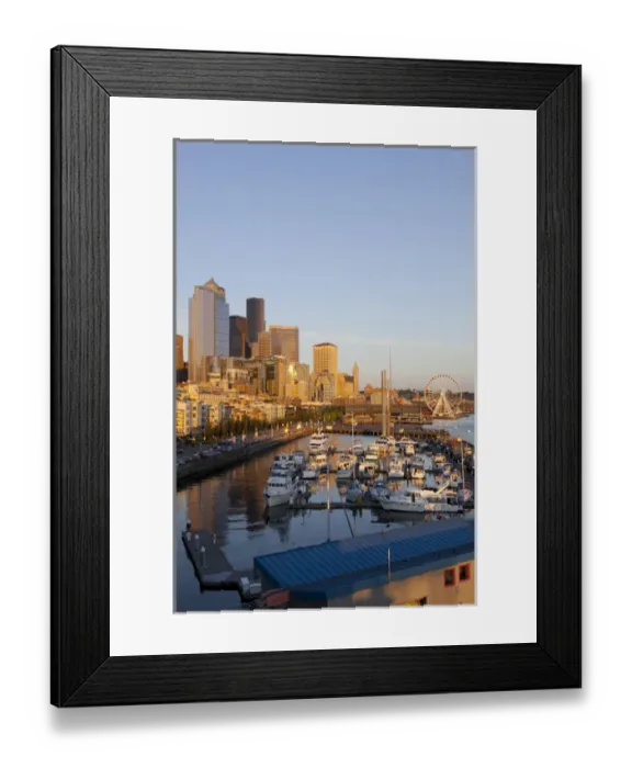 Framed Print : WA, Seattle, The Seattle Great Wheel, at Pier 57 on the waterfront Framed Print : WA, Seattle, The Seattle Great Wheel, at Pier 57 on the waterfront