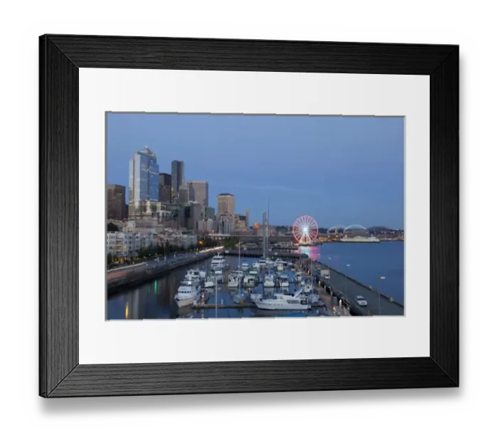 Framed Print : WA, Seattle, The Seattle Great Wheel, at Pier 57 on the waterfront Framed Print : WA, Seattle, The Seattle Great Wheel, at Pier 57 on the waterfront