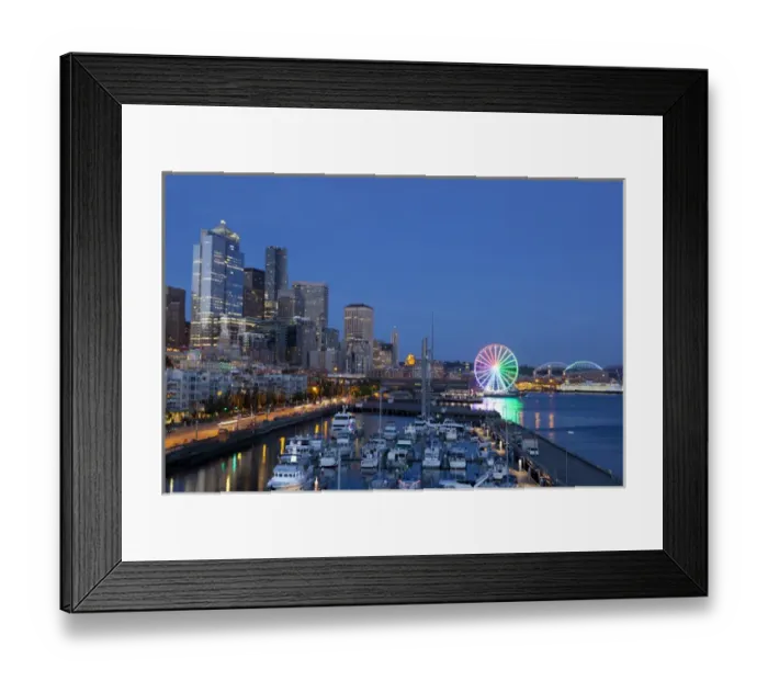 Framed Print : WA, Seattle, The Seattle Great Wheel, at Pier 57 on the waterfront Framed Print : WA, Seattle, The Seattle Great Wheel, at Pier 57 on the waterfront