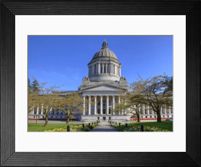 Framed Print : WA, Olympia, Washington State Capitol, Legislative Building