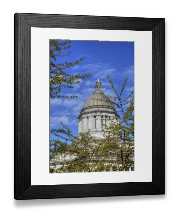 Framed Print : WA, Olympia, Washington State Capitol, Legislative Building